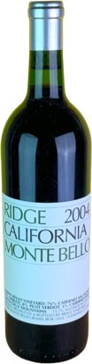 Ridge Vineyards Monte Bello Santa Cruz Mountains 2004