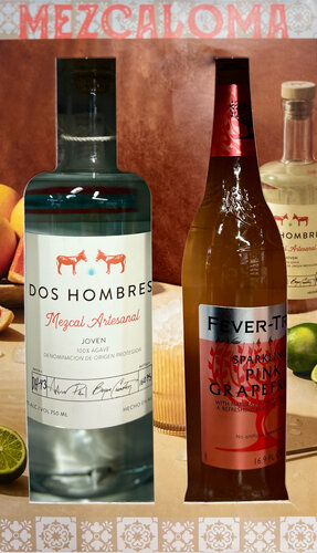 Dos Hombres Mezcal With Fever Tree Pink Grapefruit Gift Set