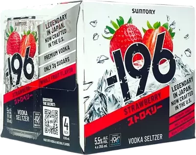 -196 Strawberry Vodka Seltzer