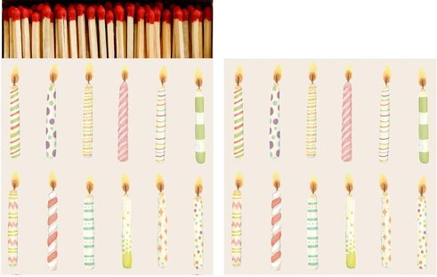 Hester And Cook Birthday Candle Matches