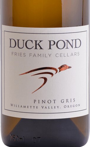 Logo Duck Pond Vineyard Duck Pond Pinot Gris Willamette Valley Calvert Woodley Fine
