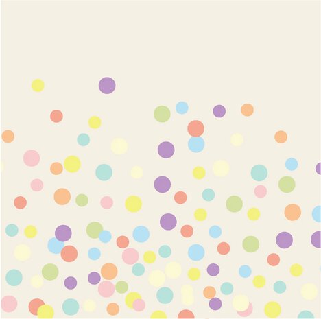 Hester And Cook Confetti Sprinkles Cocktail Napkin