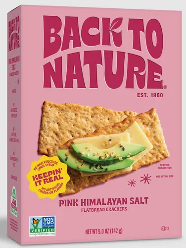 BACK TO NATURE PINK HIMALAYAN SALT MULTIGRAIN CRACKERS