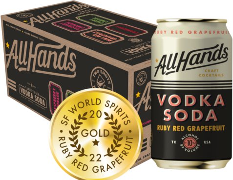 All Hands Craft Cocktails Vodka Soda Variety