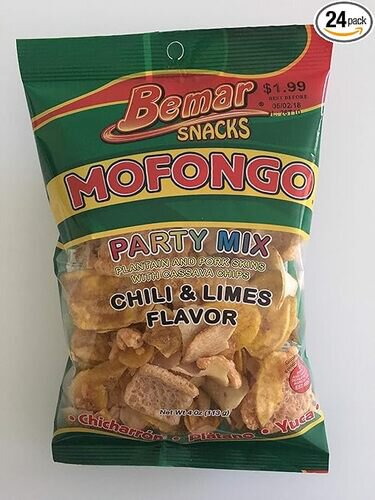 Bemar Mofongo Original Party Mix Plaintain And Pork Skins
