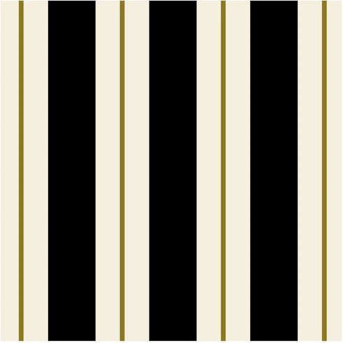 Hester Cook Black And Gold Awning Stripe Guest Napkin Kp1448