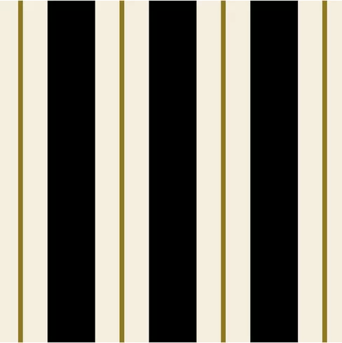 Hester Cook Black And Gold Awning Stripe Guest Napkin Kp1449