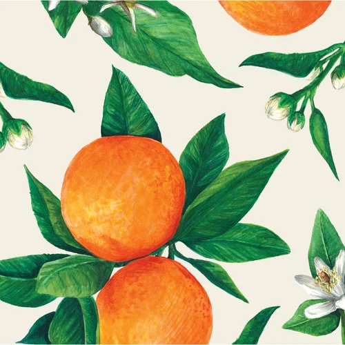 Hester And Cook Orange Guest Napkin