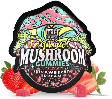 Tre House Strawberry Dream Magic Mushroom Gummies