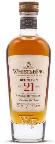 WhistlePig The Beholden 21 Year Old Whiskey