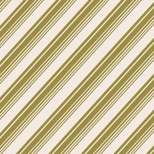 Hester Cook Gold Peppermint Stripes Cocktail Napkin
