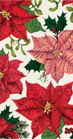 Hester Cook Poinsetta Guest Napkins