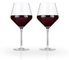 Viski Burgundy Glass