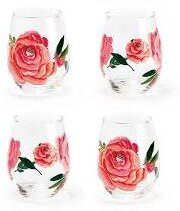 Glass Roses Stemless Wine