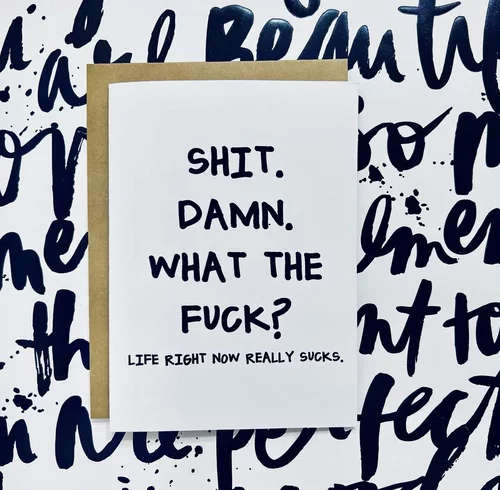 Honest Af Wtf Greeting Card
