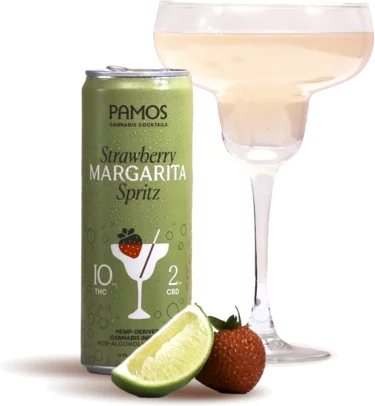 Pamos Strawberry 10mg THC Margarita Spritz