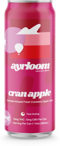 Ayrloom Cran Apple Hemp Infused Cranberry Apple Cider