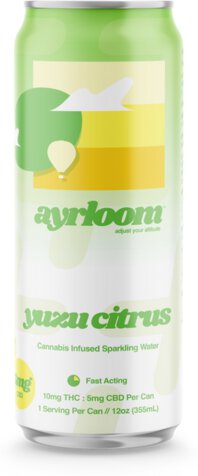 Ayrloom Yuzu Citrus Hemp Infused Sparkling Water