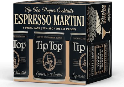Tip Top Proper Cocktails Espresso Martini Vanilla