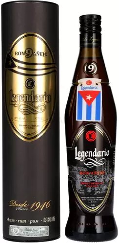 Legendario 9 Ron Anejo Cuban Rum With Tube 700ml