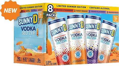 Sunny D Vodka Seltzer Summer Variety