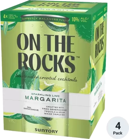 On The Rocks Sparkling Lime Margarita RTD
