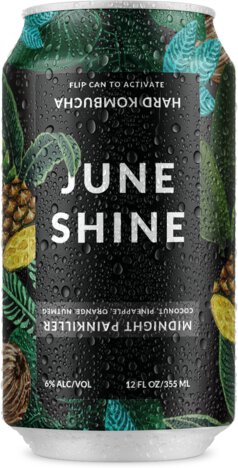 June Shine Midnight Painkiller Coconut Pineapple Orange & Nutmeg Hard Kombucha