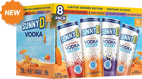 SunnyD Vodka Seltzer Summer Variety
