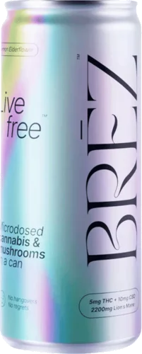 Brez Lemon Elderflower 5mg THC Cannabis Infused Drink