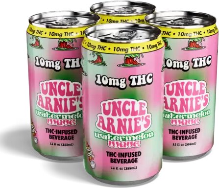 Uncle Arnie's Cannabis Infused 10mg THC Watermelon Wave