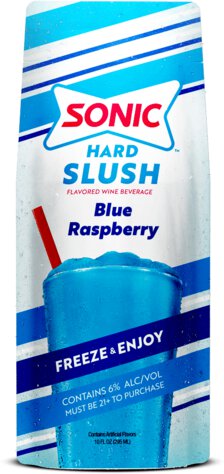 Sonic Blue Raspberry Hard Slush