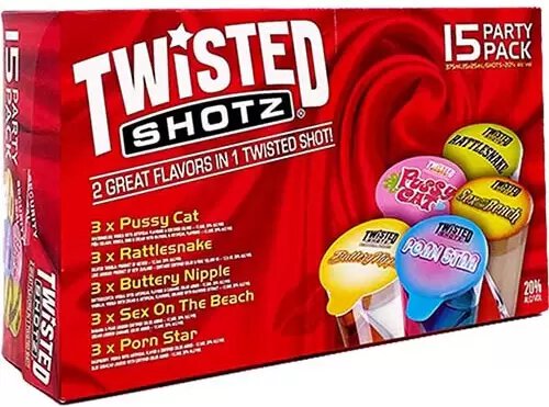 Twisted Shotz Red Party Pack