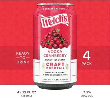 Welchs Rtd Vodka Cranberry