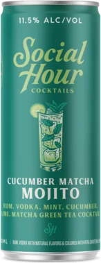 Social Hour Cocktails Cucumber Matcha Mojito
