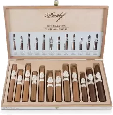 Davidoff Gift Selection 12 Premium Cigars Sampler