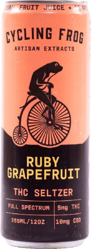 Cycling Frog Ruby Grapefruit 5mg THC Seltzer