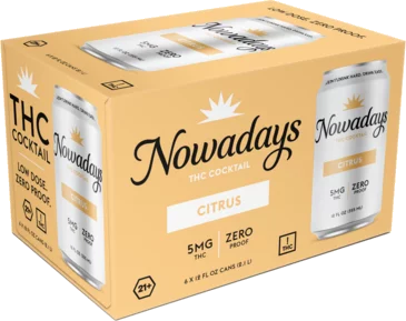 Nowadays Citrus 5mg THC Infused Cocktail