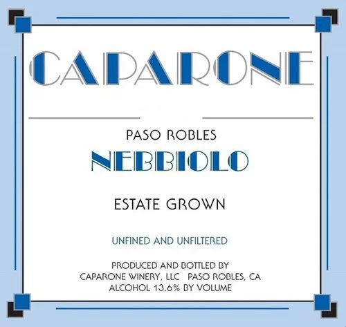 Caparone Nebbiolo Paso Robles