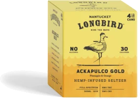 Nantucket Longbird Ackapulco Gold 5mg THC Seltzer