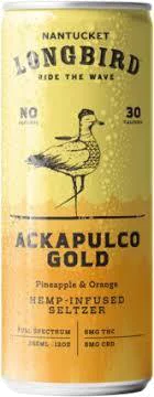 Nantucket Longbird Ackapulco Gold 5mg THC Seltzer