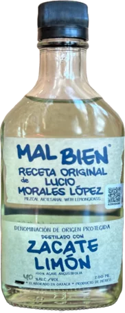 Mal Bien Zacate Limon 40% ABV 200mL