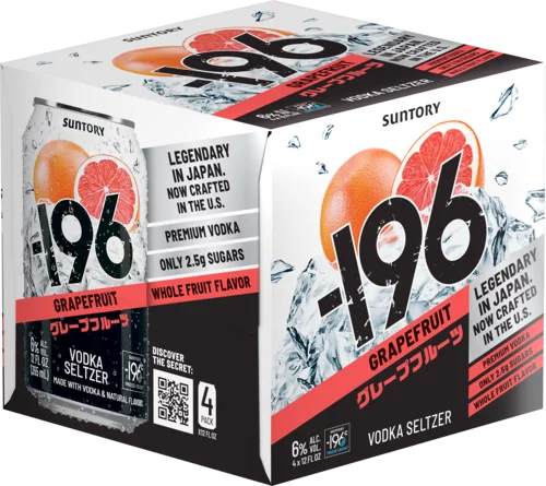 Suntory -196 Grapefruit Vodka Seltzer