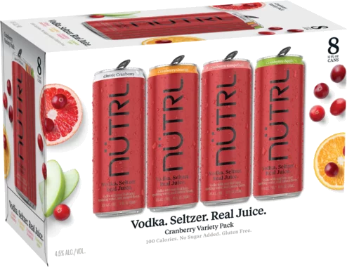 NUTRL Cranberry Vodka Seltzer Variety Pack