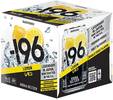 Suntory -196 Lemon Vodka Seltzer