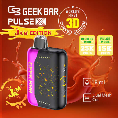 Geek Bar Pulse X 25k Raspberry Jam - D&D Smoke & Spirits, Arlington Heights, IL Geek Bar Pulse X 25k Raspberry Jam - D&D Smoke & Spirits, Arlington Heights, IL