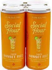 Social Hour Cocktails Yuzu Sunset Fizz