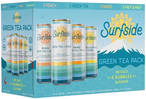 Surfside Green Tea Vodka Variety 8 Pack