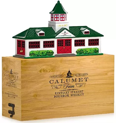 Calumet Farms Ceramic Decanter