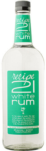 Recipe 21 White Rum 1.0L, Rochester