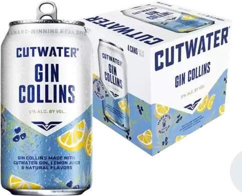 Cutwater Gin Collins 4pk-12oz Cans